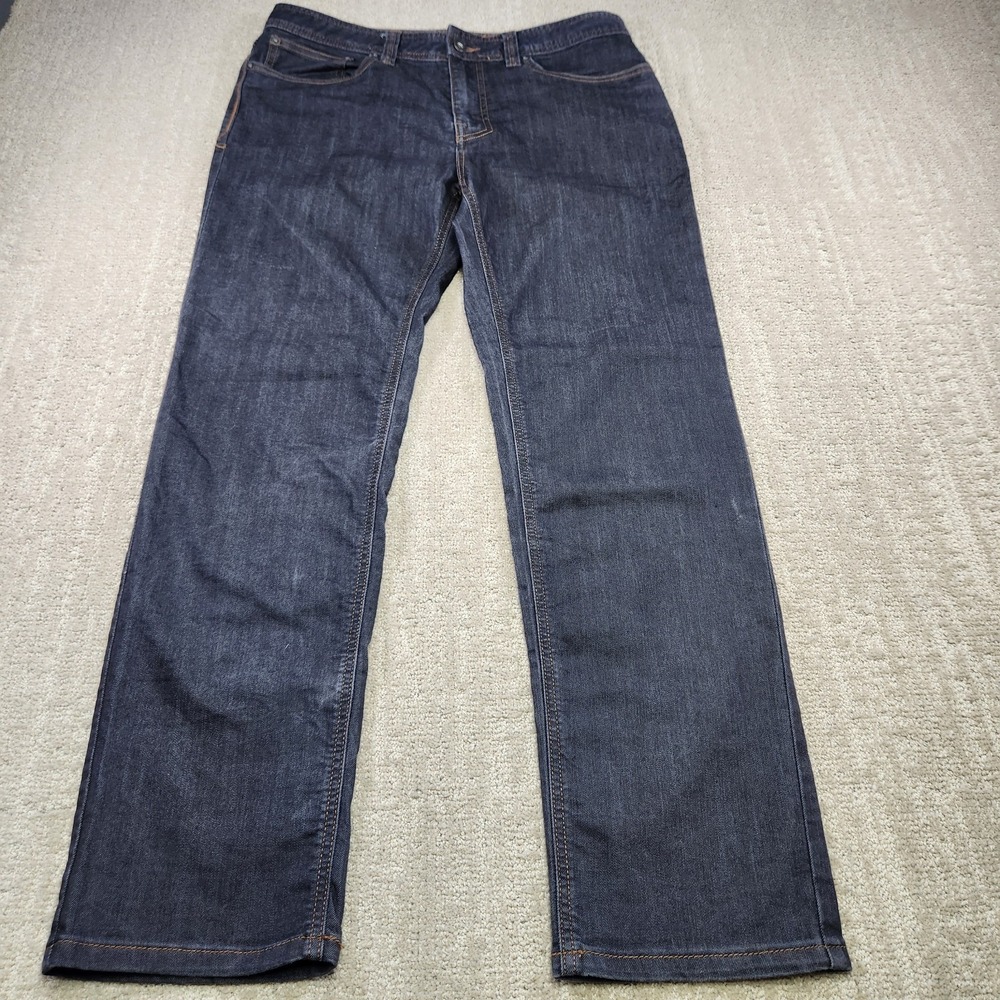 Prana Bridger Jeans Men 32x30 Slim Fit Organic Cotton Stretch Gorpcore Denim